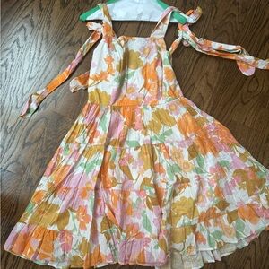 Mille Floral tie shoulder dress